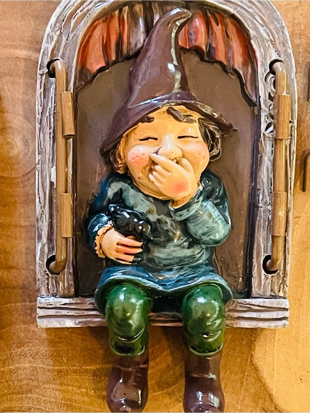 Two, Giggling Grome Tree face and Giggling Gnome Tree Face hanging decor